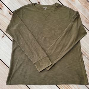 Men's Arizona Army Green Thermal Shirt Sz XXL